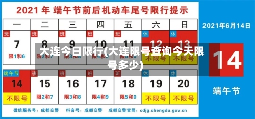 大连今日限行(大连限号查询今天限号多少)