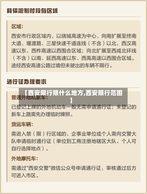 【西安限行限什么地方,西安限行范围】-第3张图片
