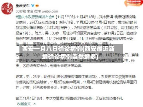西安一月八日确诊病例(西安最近新增确诊病例突然增多)-第3张图片