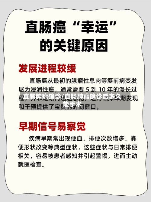 直肠肿瘤确诊/直肠肿瘤确诊后多久能手术