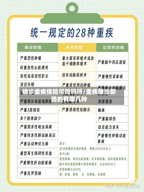 确诊重疾保险可赔吗吗/重疾确诊即赔的有哪几种