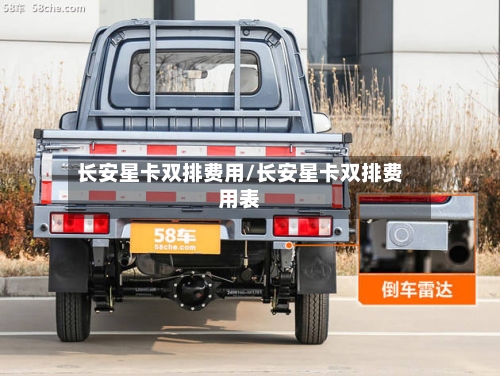 长安星卡双排费用/长安星卡双排费用表