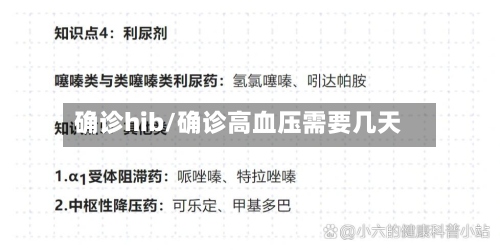 确诊hib/确诊高血压需要几天-第2张图片