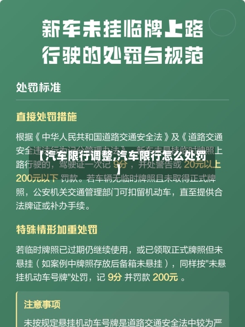 【汽车限行调整,汽车限行怎么处罚】-第3张图片