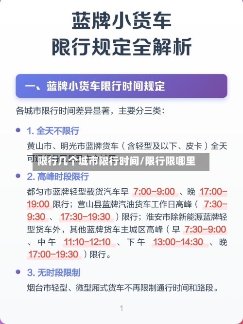 限行几个城市限行时间/限行限哪里