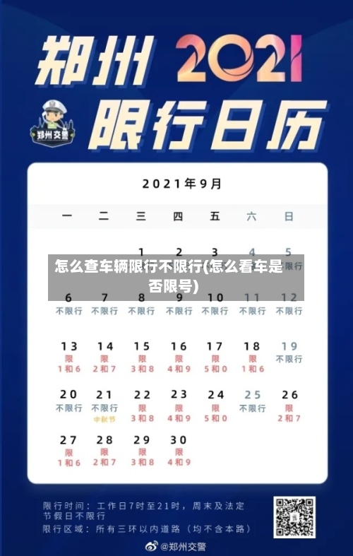 怎么查车辆限行不限行(怎么看车是否限号)-第3张图片