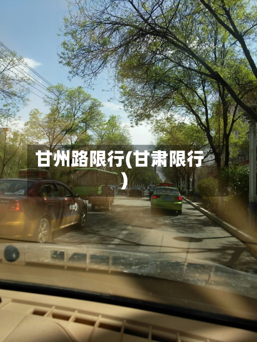 甘州路限行(甘肃限行)