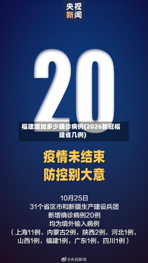 福建增加多少确诊病例(2026新冠福建省几例)-第2张图片
