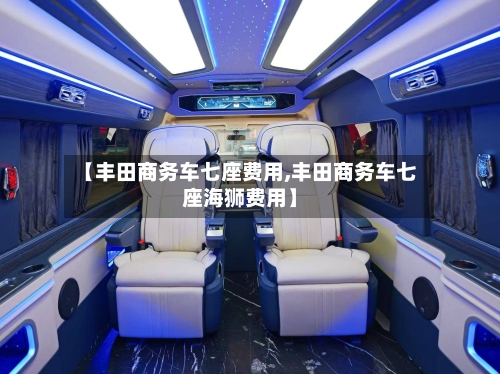 【丰田商务车七座费用,丰田商务车七座海狮费用】-第2张图片
