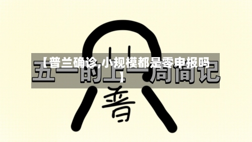 【普兰确诊,小规模都是零申报吗】