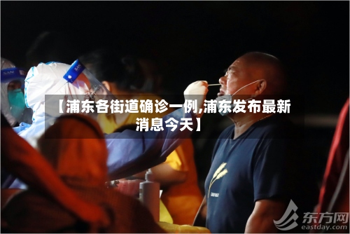 【浦东各街道确诊一例,浦东发布最新消息今天】