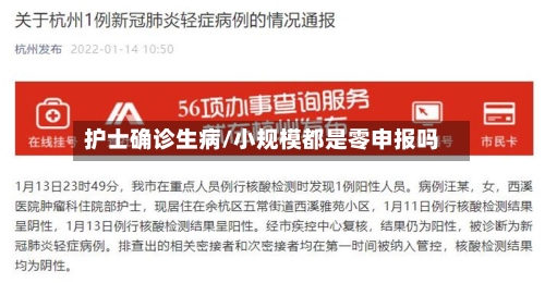 护士确诊生病/小规模都是零申报吗