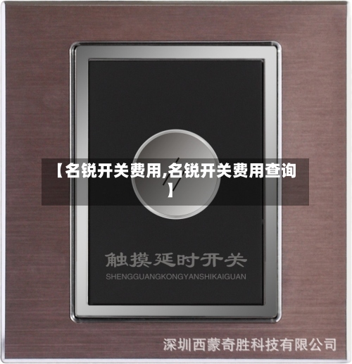 【名锐开关费用,名锐开关费用查询】-第3张图片