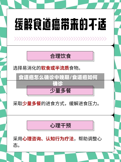 食道癌怎么确诊中晚期/食道癌如何确诊