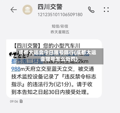 成都大运会今日限号限行(成都大运会限号怎么处罚)-第3张图片