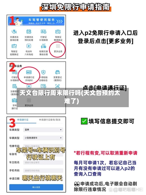 天文台限行周末限行吗(天文台预约太难了)