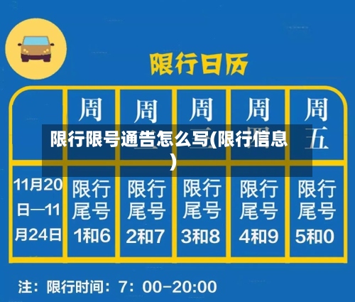 限行限号通告怎么写(限行信息)-第2张图片