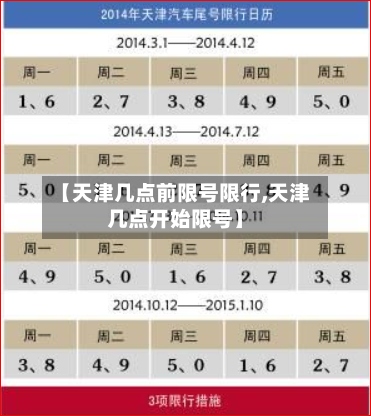 【天津几点前限号限行,天津几点开始限号】