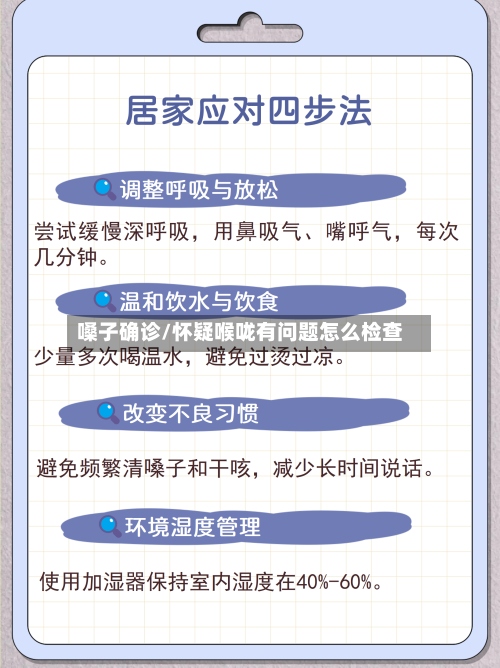 嗓子确诊/怀疑喉咙有问题怎么检查-第2张图片