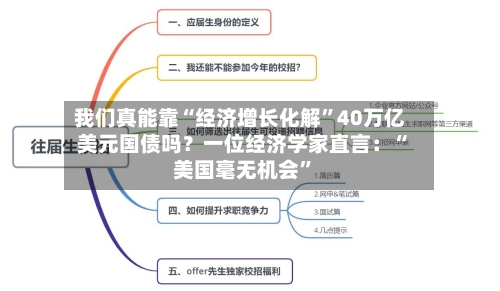 我们真能靠“经济增长化解”40万亿美元国债吗？一位经济学家直言：“美国毫无机会”-第2张图片