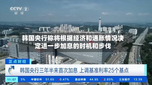 韩国央行称将根据经济和通胀情况决定进一步加息的时机和步伐-第2张图片