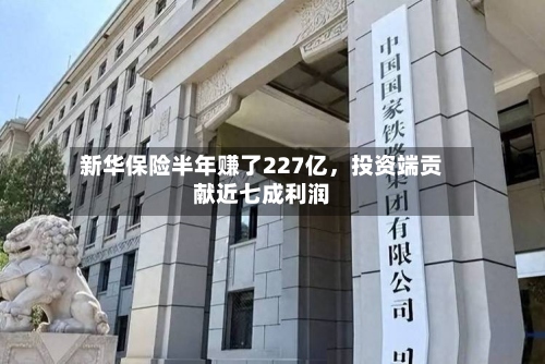 新华保险半年赚了227亿，投资端贡献近七成利润
