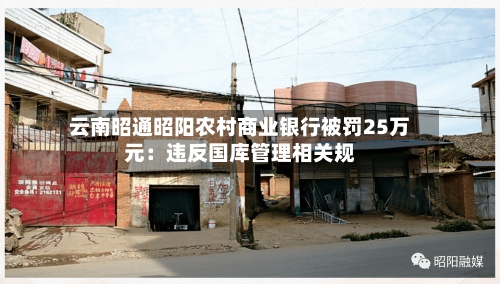 云南昭通昭阳农村商业银行被罚25万元：违反国库管理相关规-第2张图片