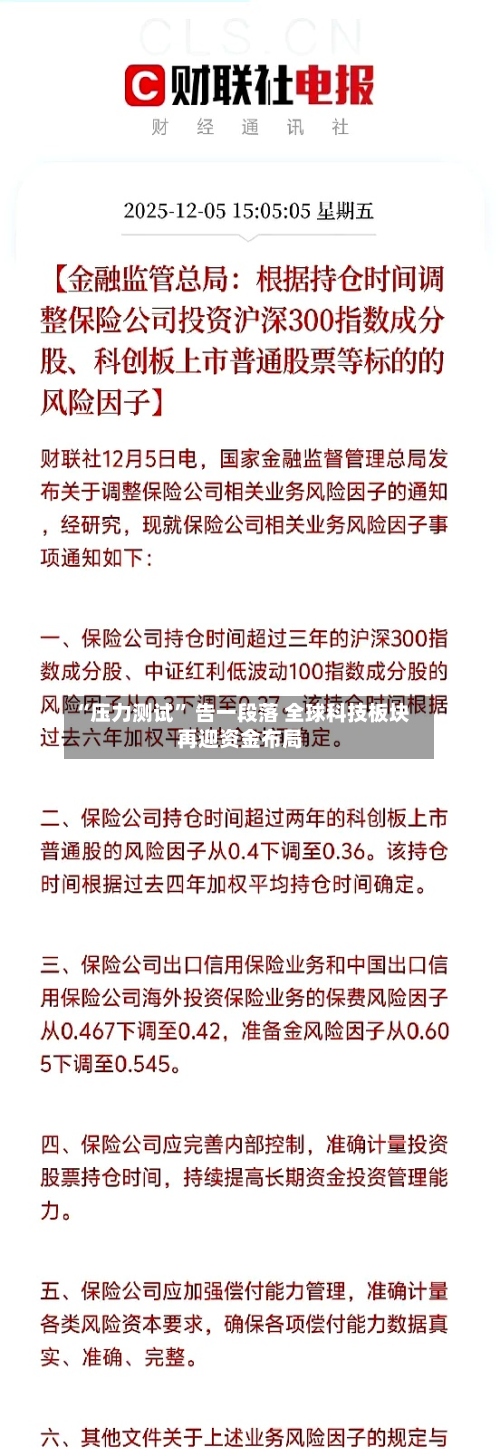 “压力测试	” 告一段落 全球科技板块再迎资金布局-第3张图片