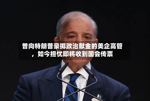 曾向特朗普豪掷政治献金的美企高管，如今担忧即将收到国会传票-第3张图片