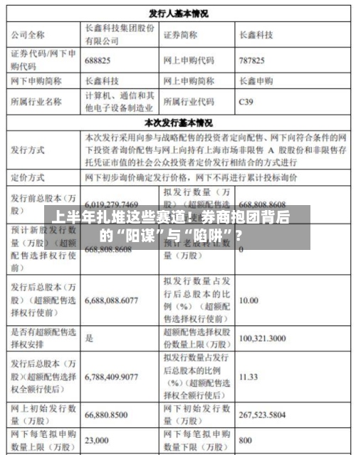 上半年扎堆这些赛道！券商抱团背后的“阳谋”与“陷阱”？