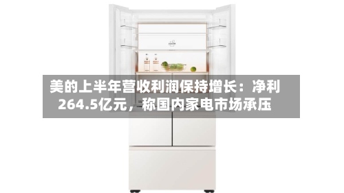 美的上半年营收利润保持增长：净利264.5亿元，称国内家电市场承压-第3张图片