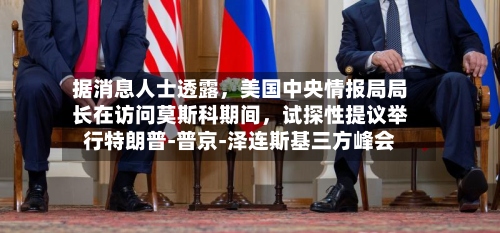 据消息人士透露，美国中央情报局局长在访问莫斯科期间，试探性提议举行特朗普‑普京‑泽连斯基三方峰会-第2张图片