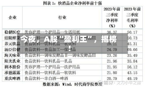 今夜，A股“盈利王”	，揭榜！-第2张图片