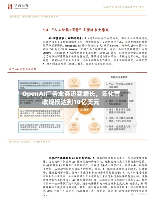 OpenAI广告业务迅猛增长	，年化营收规模达到10亿美元-第3张图片