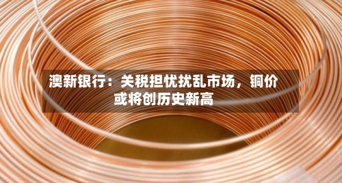 澳新银行：关税担忧扰乱市场，铜价或将创历史新高-第2张图片