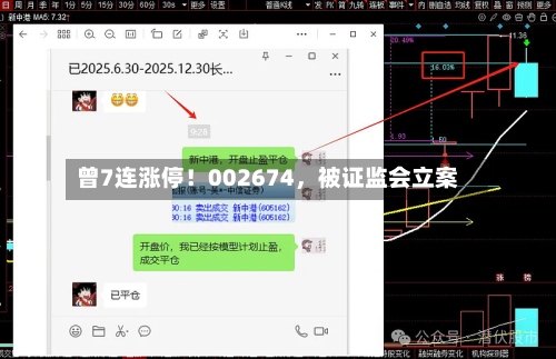 曾7连涨停！002674，被证监会立案-第2张图片