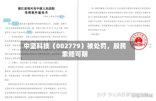 中坚科技（002779）被处罚	，股民索赔可期-第3张图片