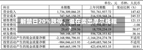 解禁日20%跌停	，谁在卖出摩尔线程?-第2张图片