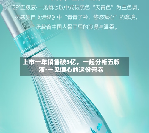 上市一年销售破5亿	，一起分析五粮液·一见倾心的这份答卷-第1张图片
