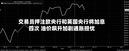 交易员押注欧央行和英国央行将加息四次 油价飙升加剧通胀担忧