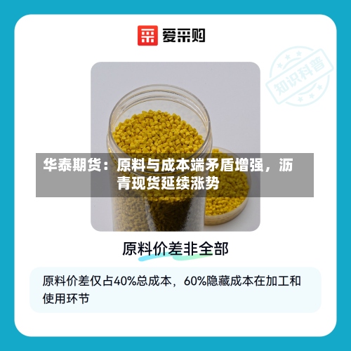 华泰期货：原料与成本端矛盾增强	，沥青现货延续涨势-第3张图片