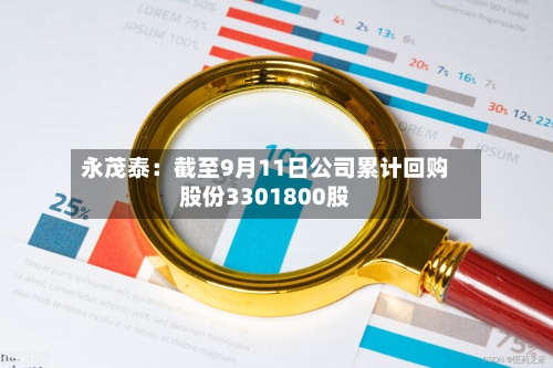 永茂泰：截至9月11日公司累计回购股份3301800股-第1张图片