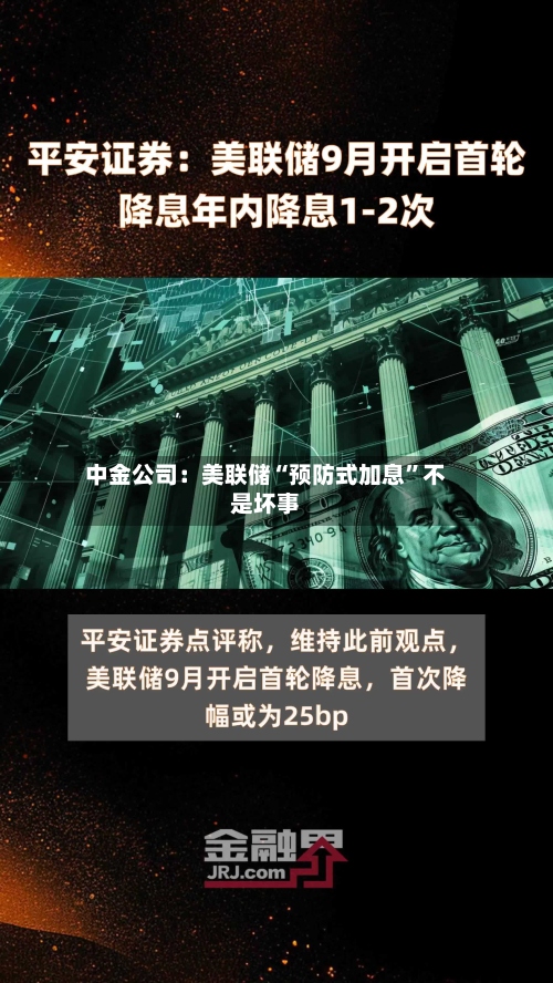 中金公司：美联储“预防式加息”不是坏事-第1张图片