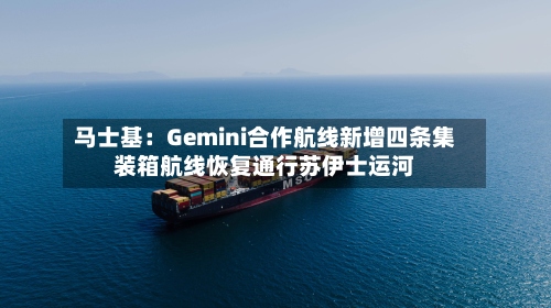 马士基:Gemini合作航线新增四条集装箱航线恢复通行苏伊士运河-第2张图片