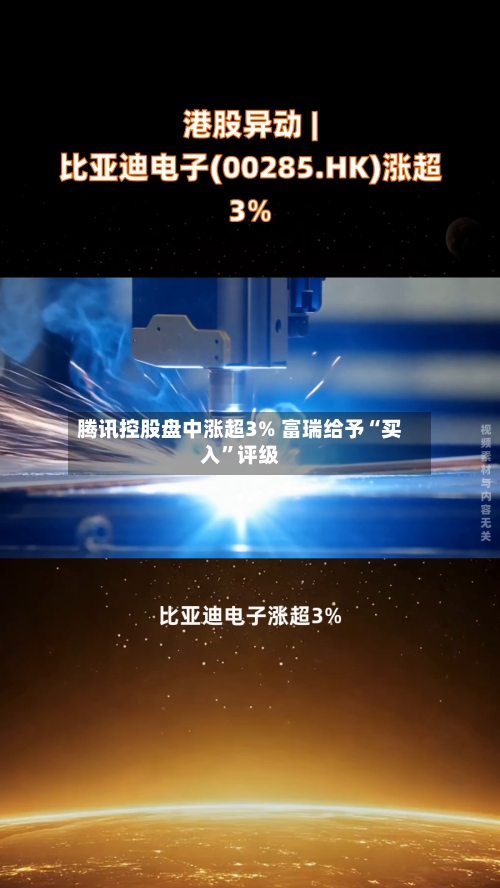 腾讯控股盘中涨超3% 富瑞给予“买入”评级-第1张图片