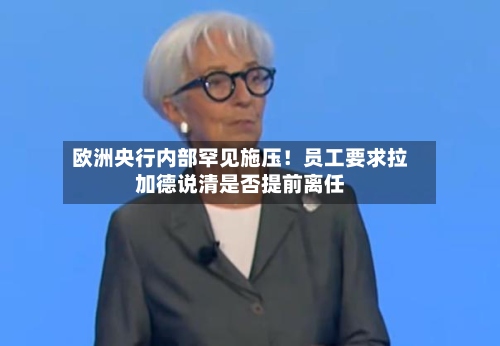 欧洲央行内部罕见施压!员工要求拉加德说清是否提前离任-第3张图片