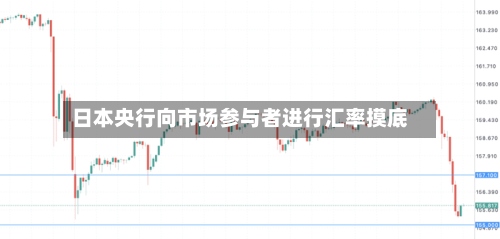 日本央行向市场参与者进行汇率摸底