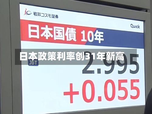 日本政策利率创31年新高-第2张图片