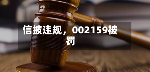信披违规，002159被罚