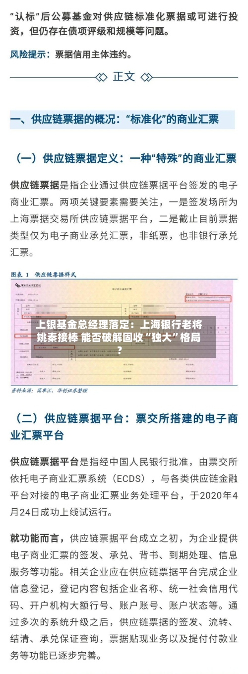上银基金总经理落定：上海银行老将姚秦接棒 能否破解固收“独大”格局？